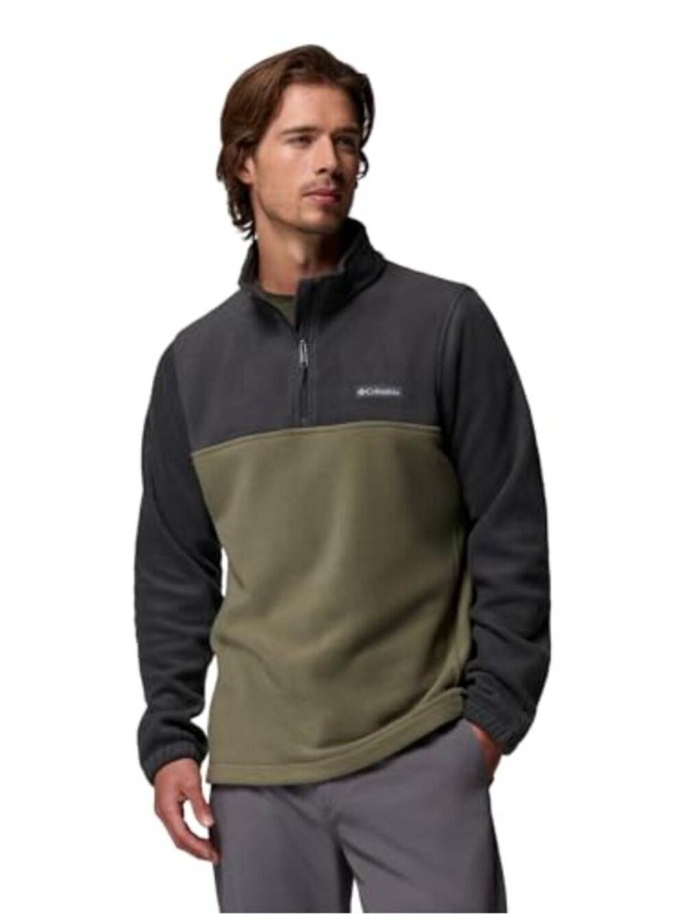 Men's Fleece Vest Half Zip Outdoor Performance Jacket